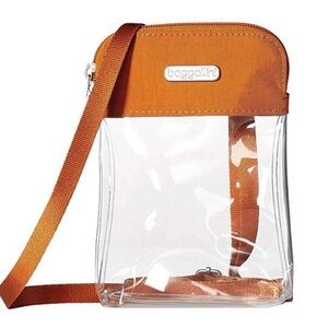 Baggallini Transparent Bag with Orange Accents